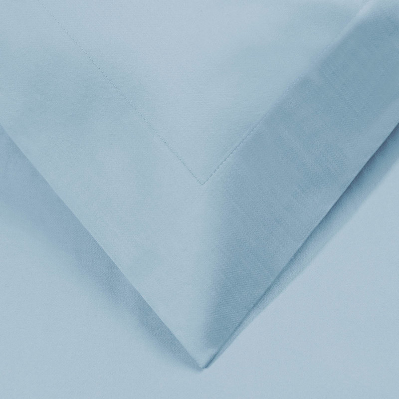 Ensemble de housse de couette lavable en mélange de coton bleu clair à densité de tissage 1200 fils