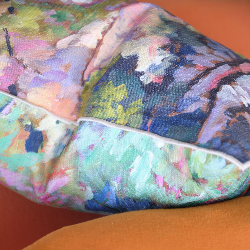 Foret Impressionniste Forest Decorative Pillow