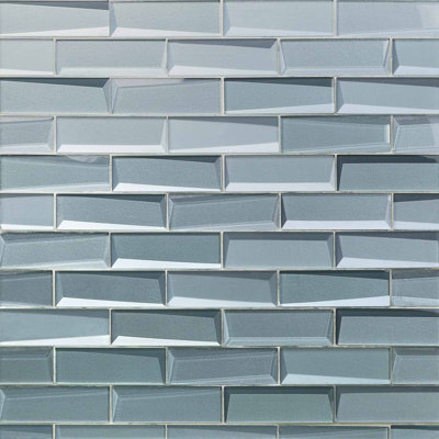 Remington 2x6 Polished Glass Subway Mosaic Tile