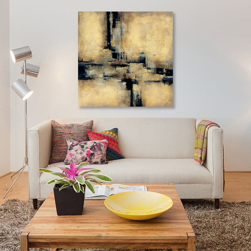 « trésors ii », impression sur toile, H 12 po x l 12 po x P 0,75 po, Toile tendue, Pas de tapis
