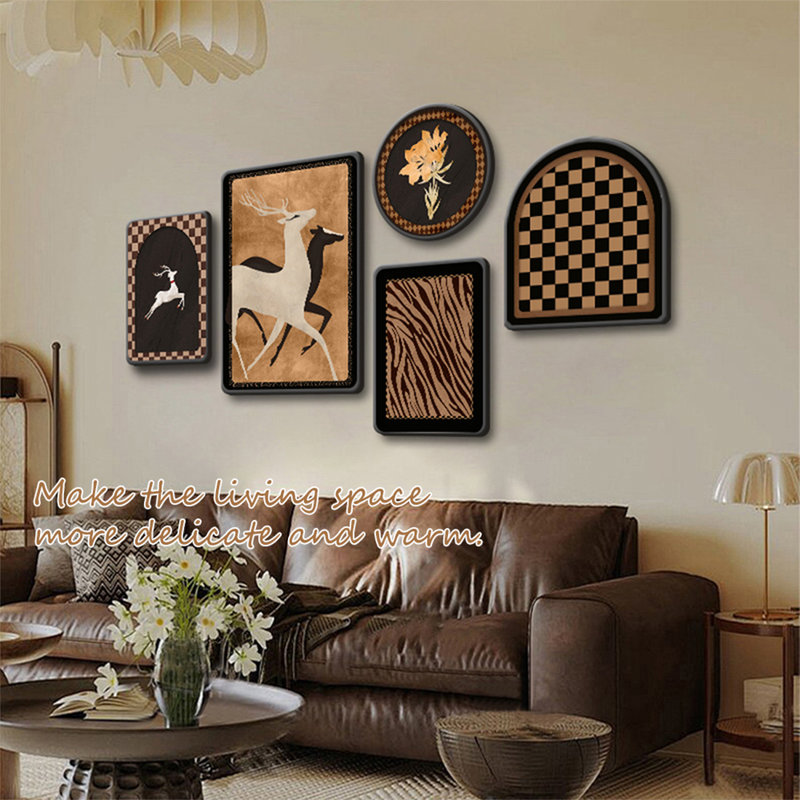 Ensemble de 6 pièces d'art mural Mid-Century