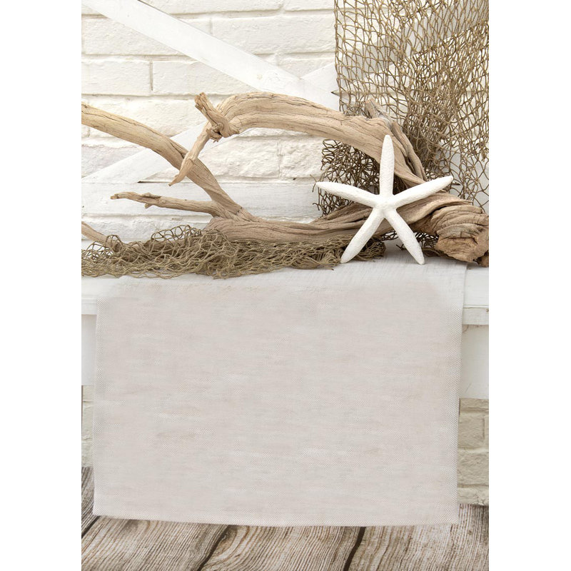Jinn Table Runner, 48" L x 16" W, Oyster