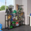 Organisateur d'outils de jardin, tour de rangement robuste pour outils de jardin