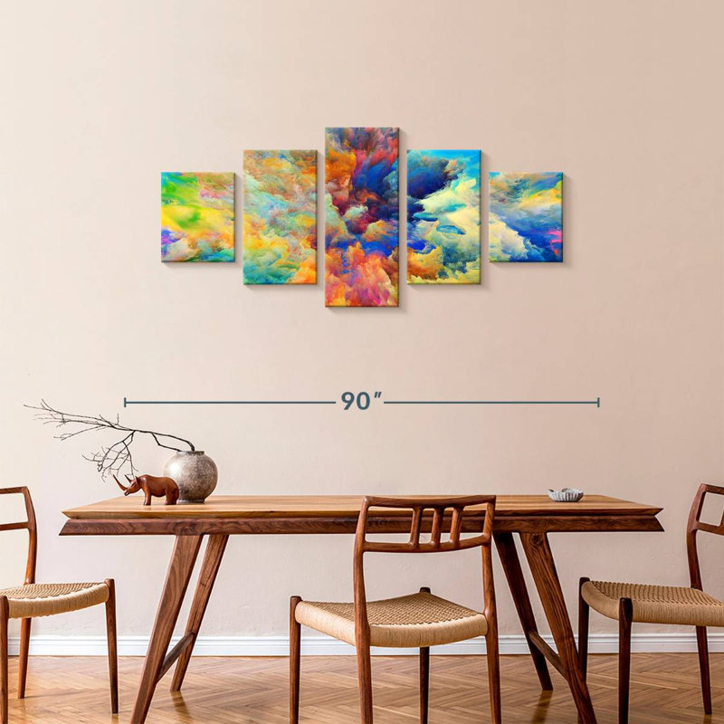 Wallie Clouds, 34" H x 74" W