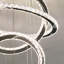 Gyimah Luxury Large 5 Ring Round Crystal Led Lustre Light
