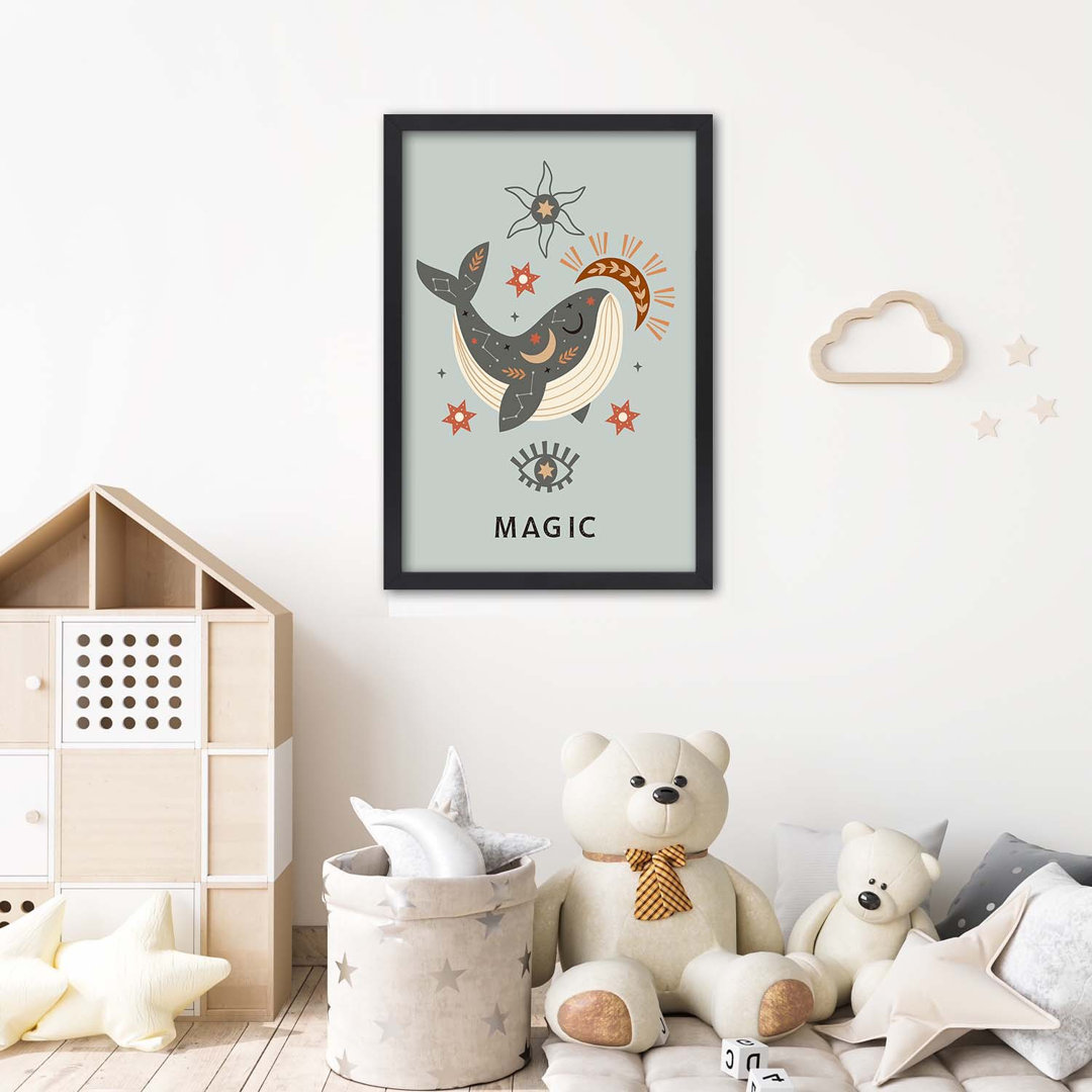 Gerahmtes Poster Magic Whale