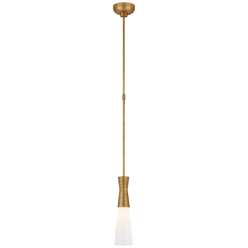 Kelly Wearstler Utopia Pendant, 14.25" H x 4" W x 4" D, Gold