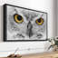 Animal «Gazing Bold Owl», reproduction sur toile-101457258