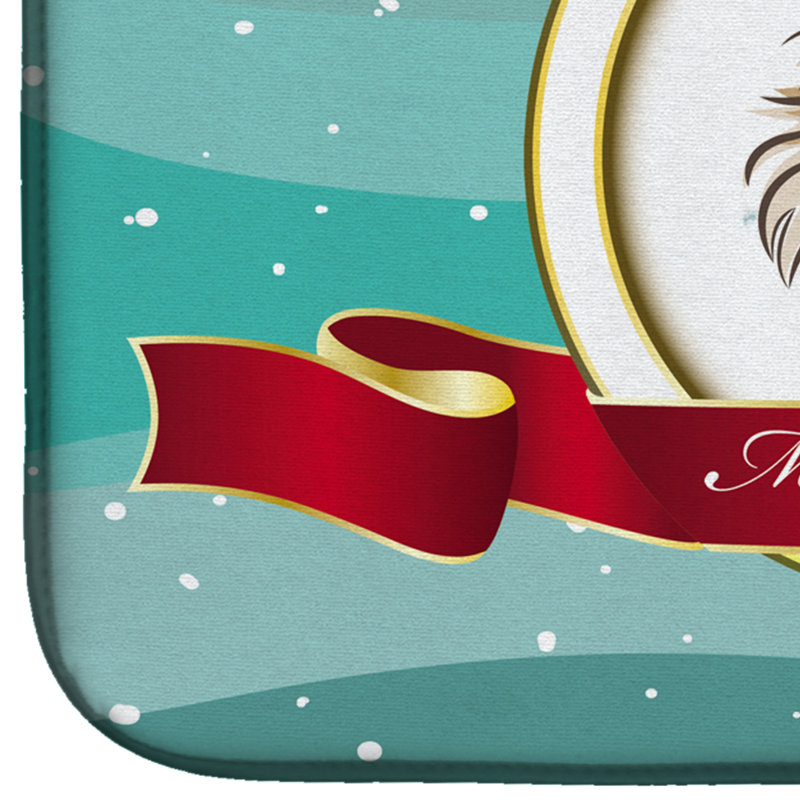 Tapis de séchage chihuahua merry christmas