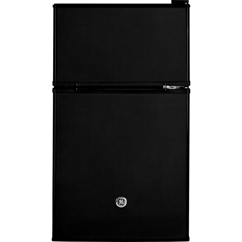 GE® ENERGY STAR® Double-Door Compact Refrigerator, Black