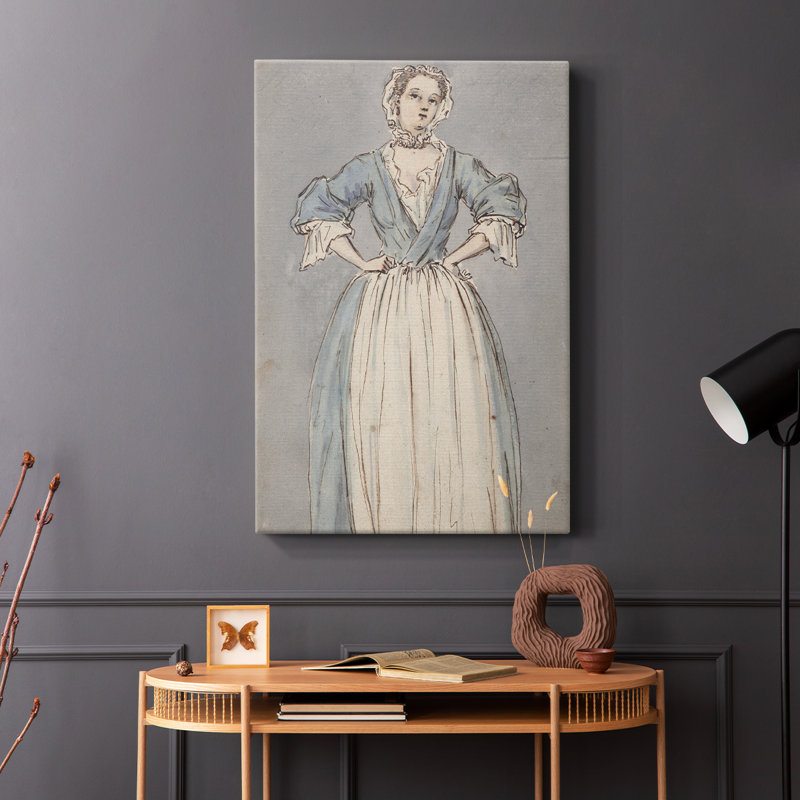 Impression de portrait rétro Cxx - galerie enveloppée de cavas, H 36 po x l 24 po