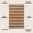 Zemple Rustic Farmhouse Woven Jute Stripe Natural/Brown Rug-986458680