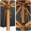 270 cm W X 270 cm D Beach Parasol with Manual Lift