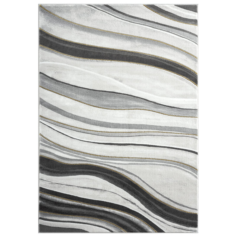 Mikonos Abstract Indoor Rug, Rectangle 4' x 6'