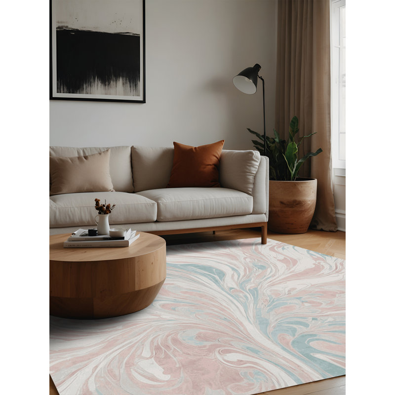 Machine Washable Gray Area Rug, Square 3'
