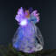 Lighted Fiber Optic Angel Christmas Tree Topper - 12" - Blue And White