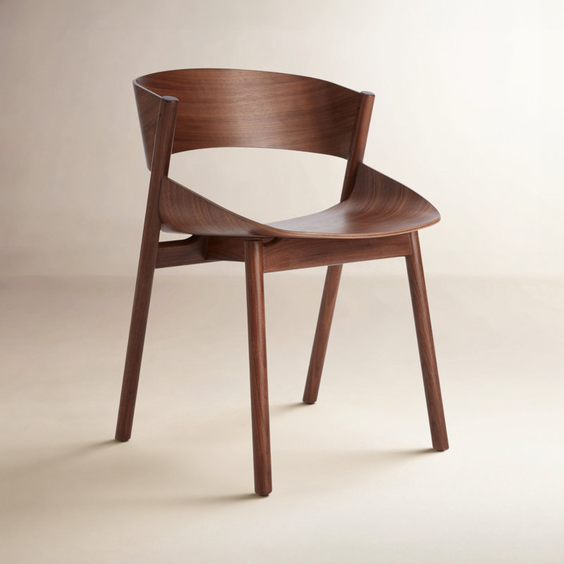 Port Upholstered Dining Chair, Walnut