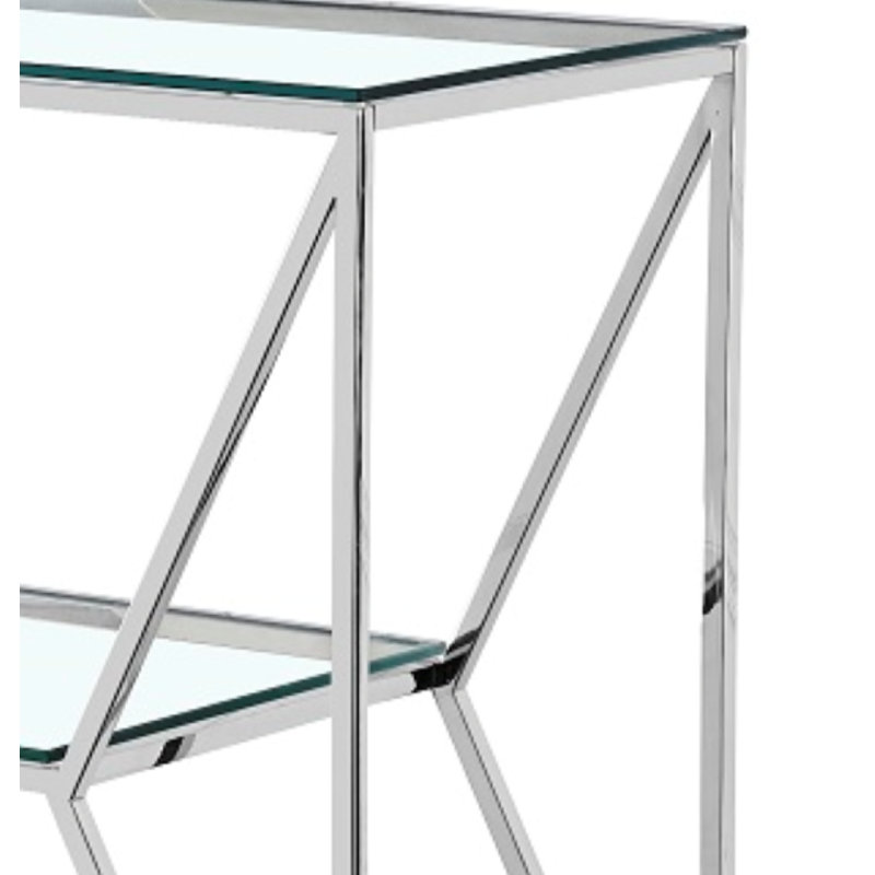 Mullinax 120.00cm Glass Top Console Table