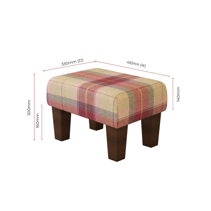 Manufactured Wood Accent Stool, Mahogany