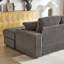 Ensemble de canapé confortable en velours côtelé de 84 pouces avec rangement, design moderne pour le salon