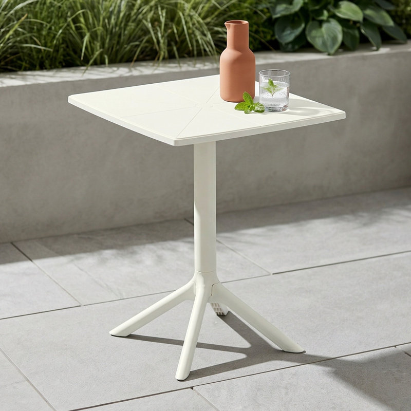 Rimini Patio Dining Set with, Off-White