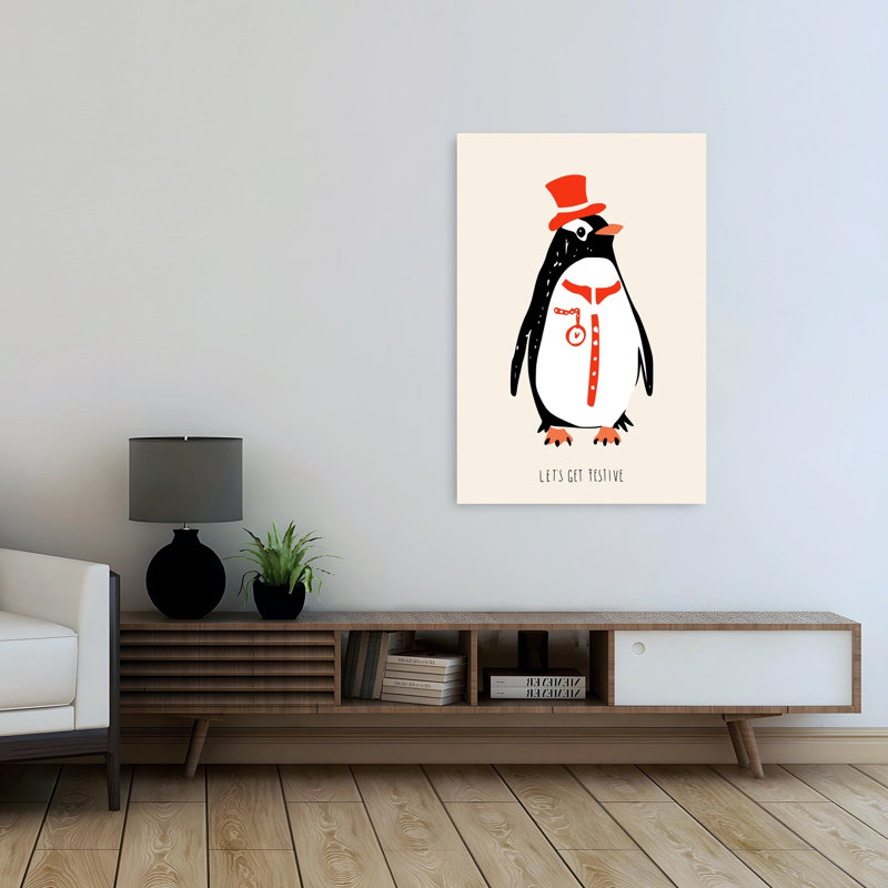 «Dapper Festive Penguin Elegant», H 48 po x l 32 po