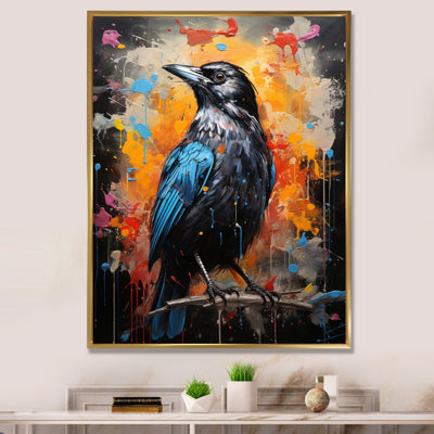 Bawer Crow Popart Royauté III sur impression sur toile