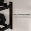 SPORTNOW Wall-Mounted Dumbbell Rack 2-Tier Weight Rack for Home Gym Black
