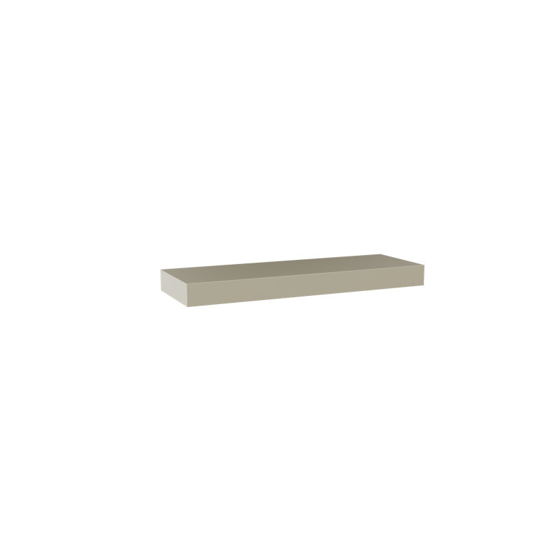 Painted Wood Floating Shelf, Green