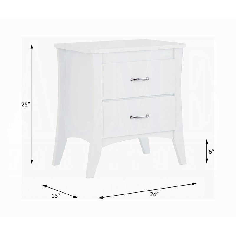 ACME Babb Accent Table, White