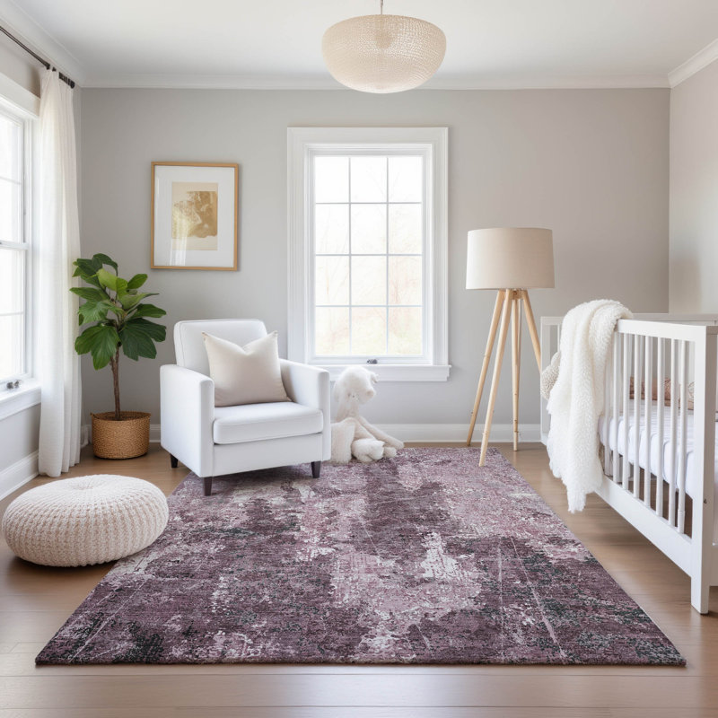 Premium Machine Washable Geers AMF1389 Modern Rug, Rectangle 8' x 10'