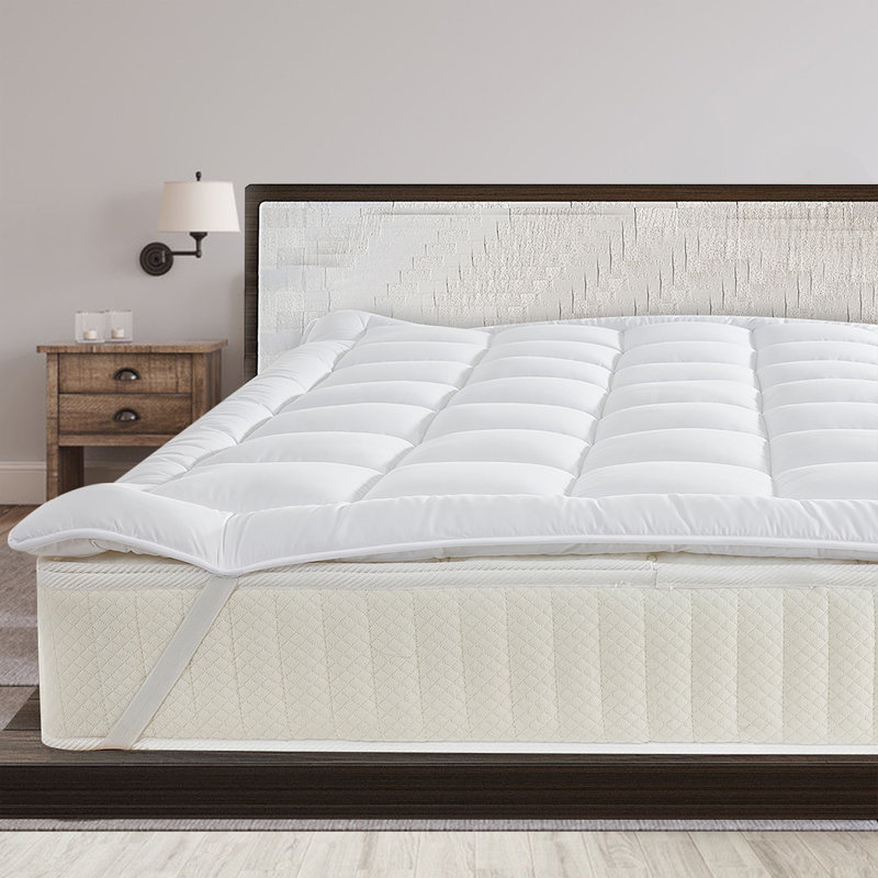 2" Mattress topper, King, Down Alternative, Plush