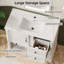Meuble-lavabo simple 36 po avec lavabo en céramique intégré, tiroir, armoire, tablette ouverte et pieds en bois massif-874921729