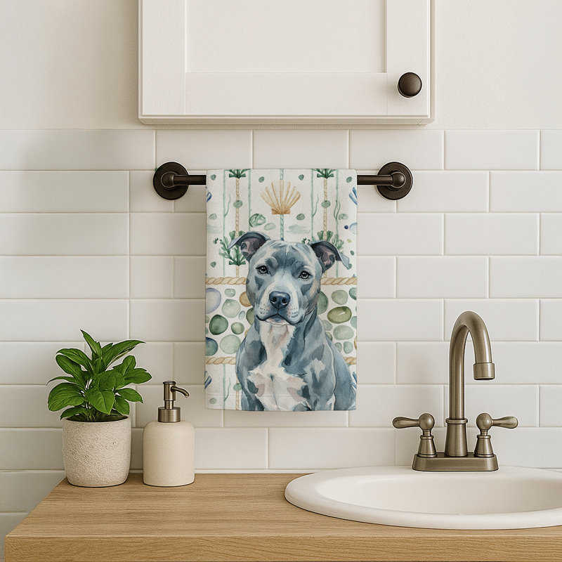 Serviette de cuisine bleu American Staffordshire Terrier, Staffordshire terrier bleu américain