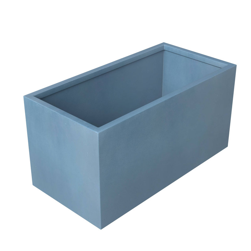 Borkovany Handmade Fiberstone Planter Box – Modern Decorative Plant Container for Indoor & Outdoor Use, Lightweight Durable Flower Pot for Garden and Patio