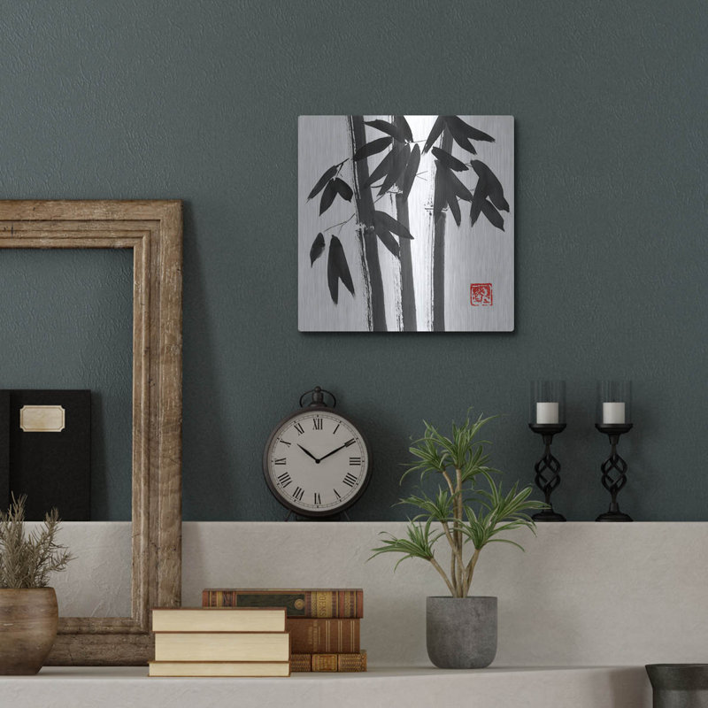 "Bamboo Carre 02" par Pechane, H 12 po x l 12 po