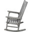 Gris, bois, chaise berçante surdimensionnée, siège large, dossier haut, détente dans n'importe quel décor intérieur ou extérieur, assemblage facile, chaise berçante en bois surdimensionnée, chaise berçante et utilisation en douceur, confortable, divers-1009617017