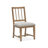 Trestle Dining Table With 4 Grey Side Chairs-308108955-308108952