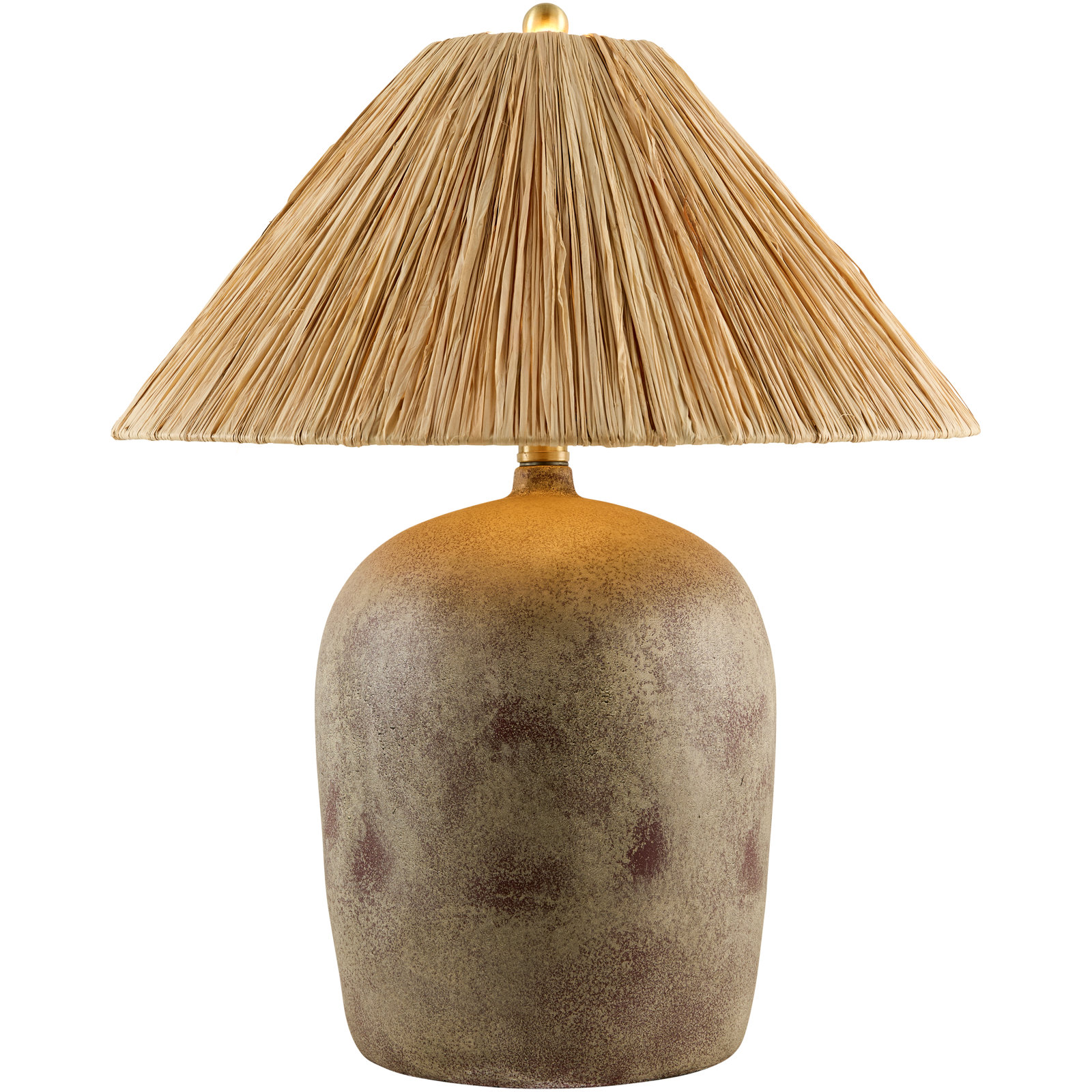 Danica Table Lamp, Distressed Gray, Seagrass Empire