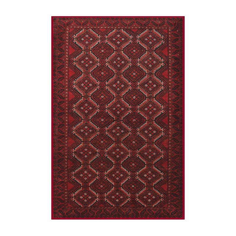 Tapis rouge à motif sud-ouest, Rectangle 4 pi x 6 pi