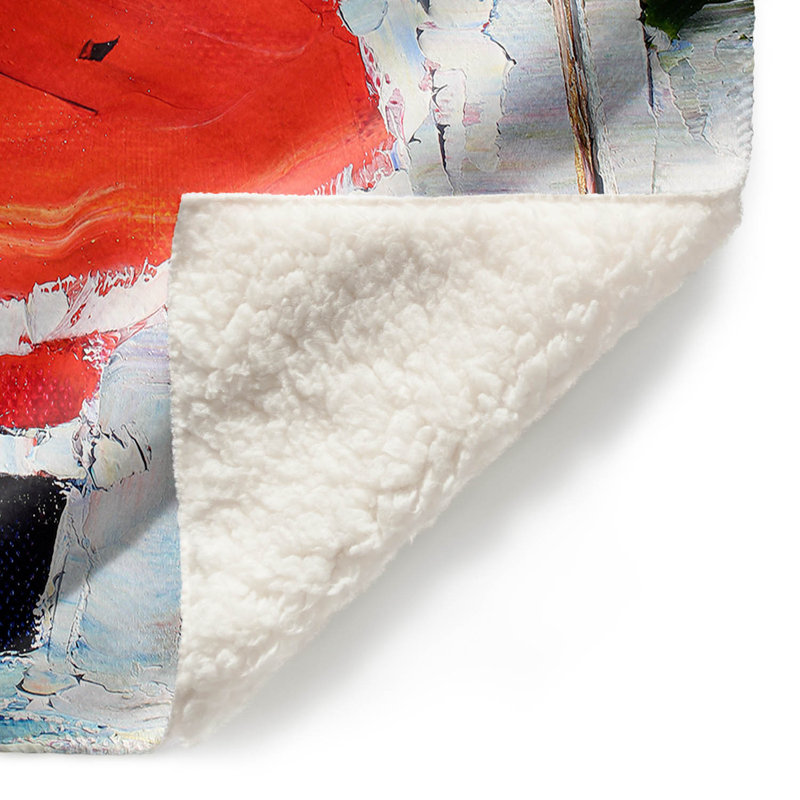 Couverture sherpa doux 1 père noël, l 51 po x L 60 po