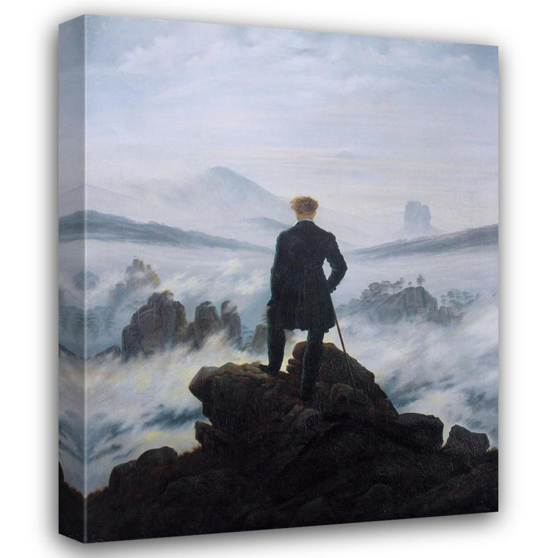 Errant au-dessus de la mer de brouillard