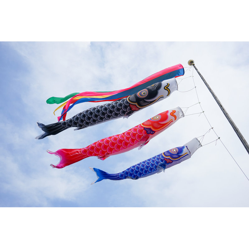 Koinobori - Wrapped Canvas Print, 51cm H x 76cm W x 3.8cm D
