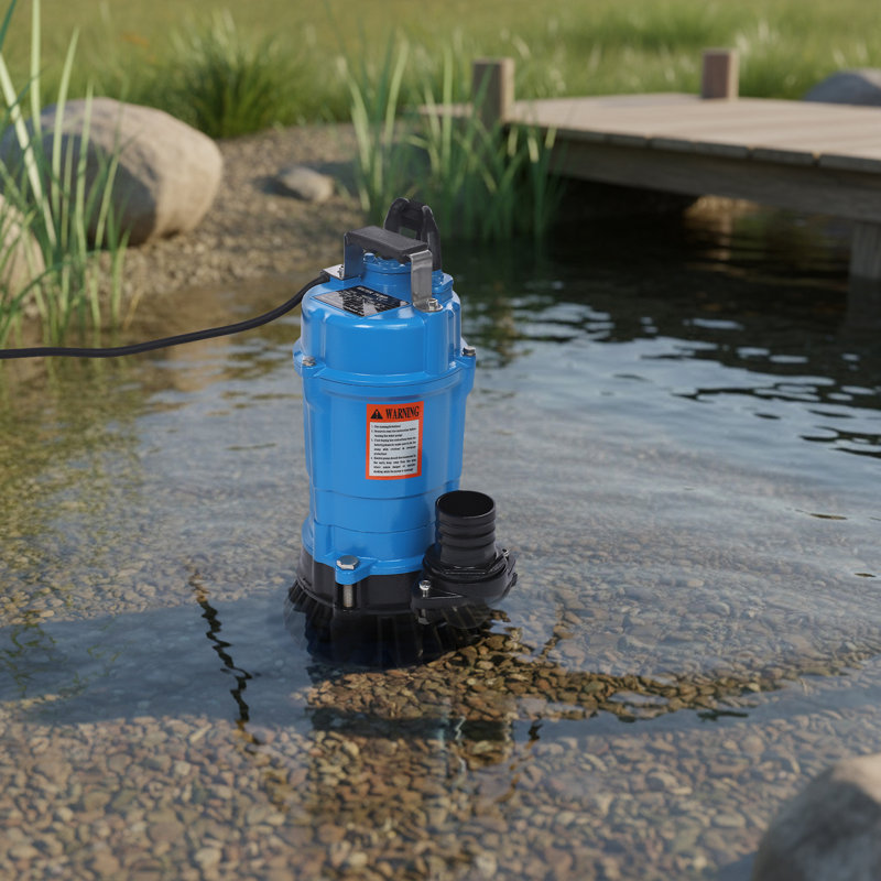 Pompe submersible 750W pour eau sale, 750 Watts, Cuivre