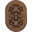 Tapis prune foncé / doré en laine touffeté à la main Bromley-597362077