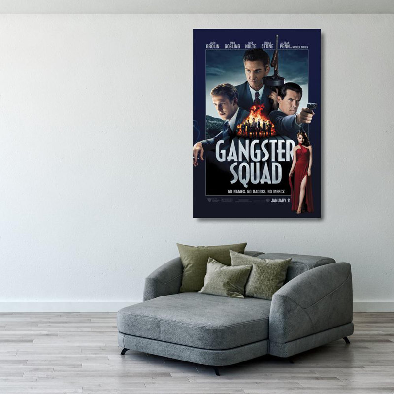 Ganster Squad, H 40 po x l 27 po