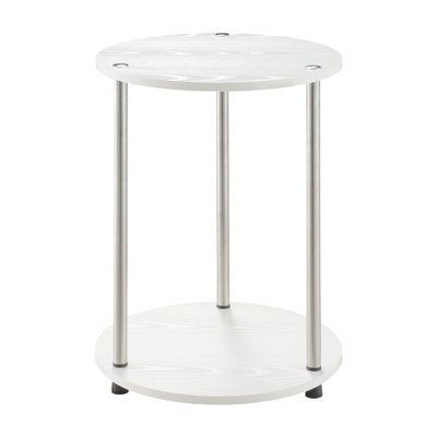 Table de bout ronde avec rangement Edwin