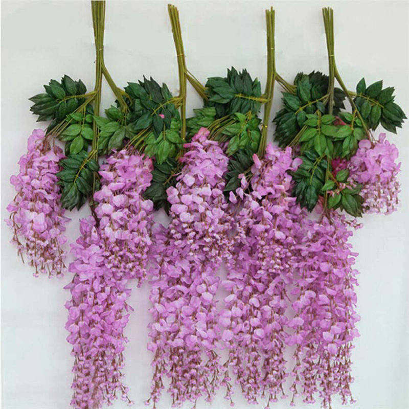 Faux Wisteria Swag, Light Purple