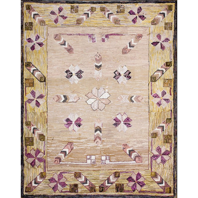 Hand Knotted Wool Floral Area Rug