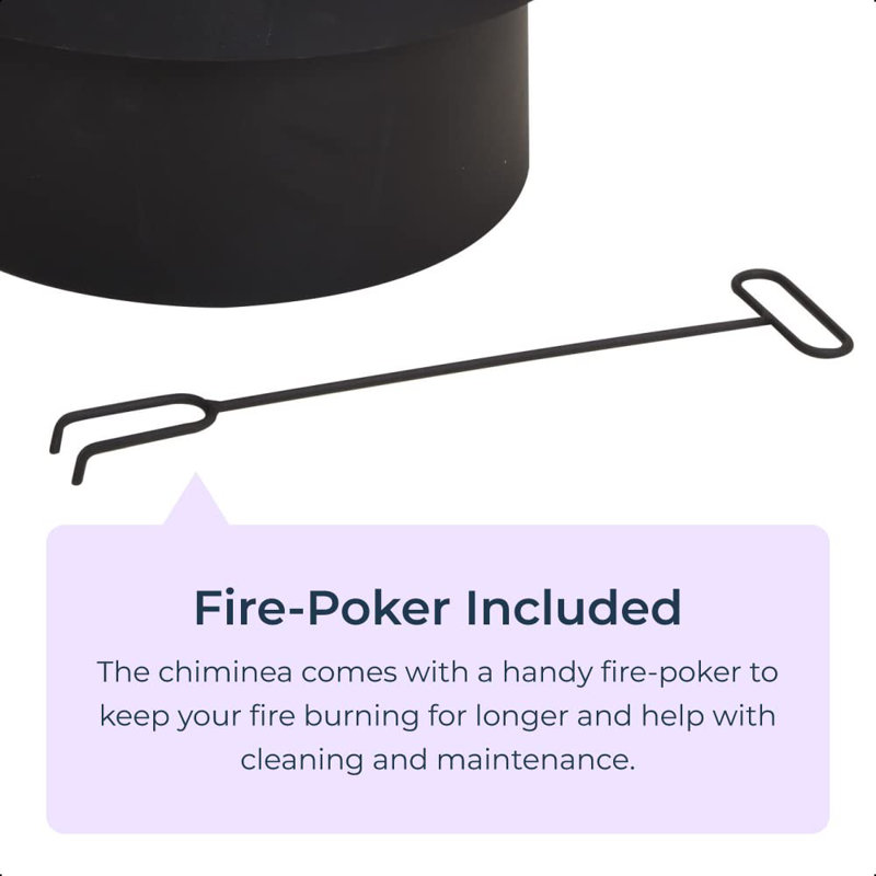 Aulbrey Column Wood Burning Smokeless Chimnea